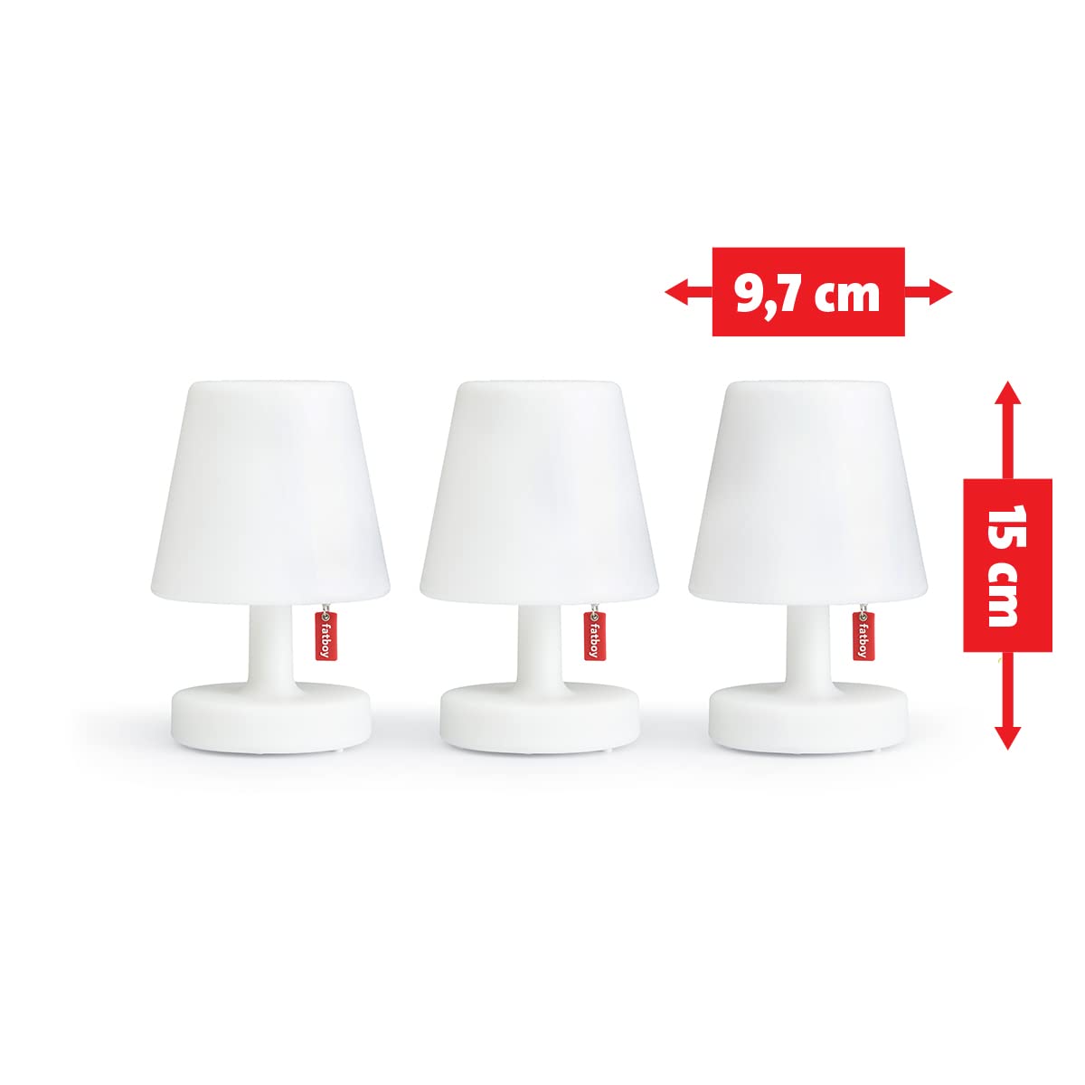 Fatboy Edison the Mini Lampada Tavolo Bianca Set 3 Pz LED