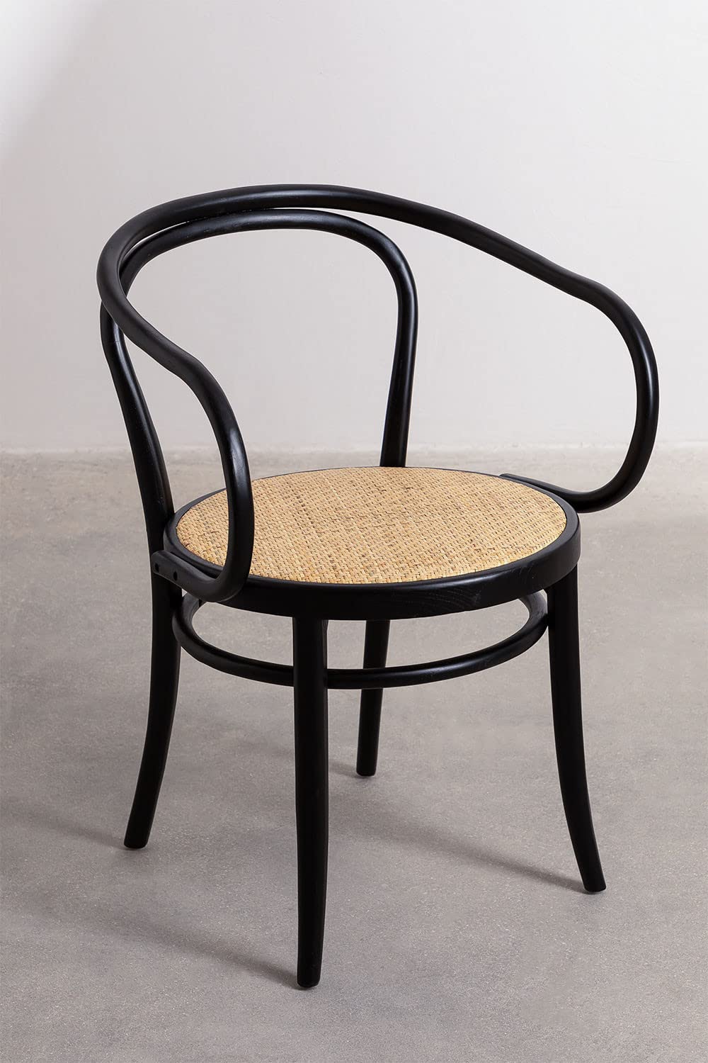 Sklum Tone Vintage sedia legno olmo nero liscio