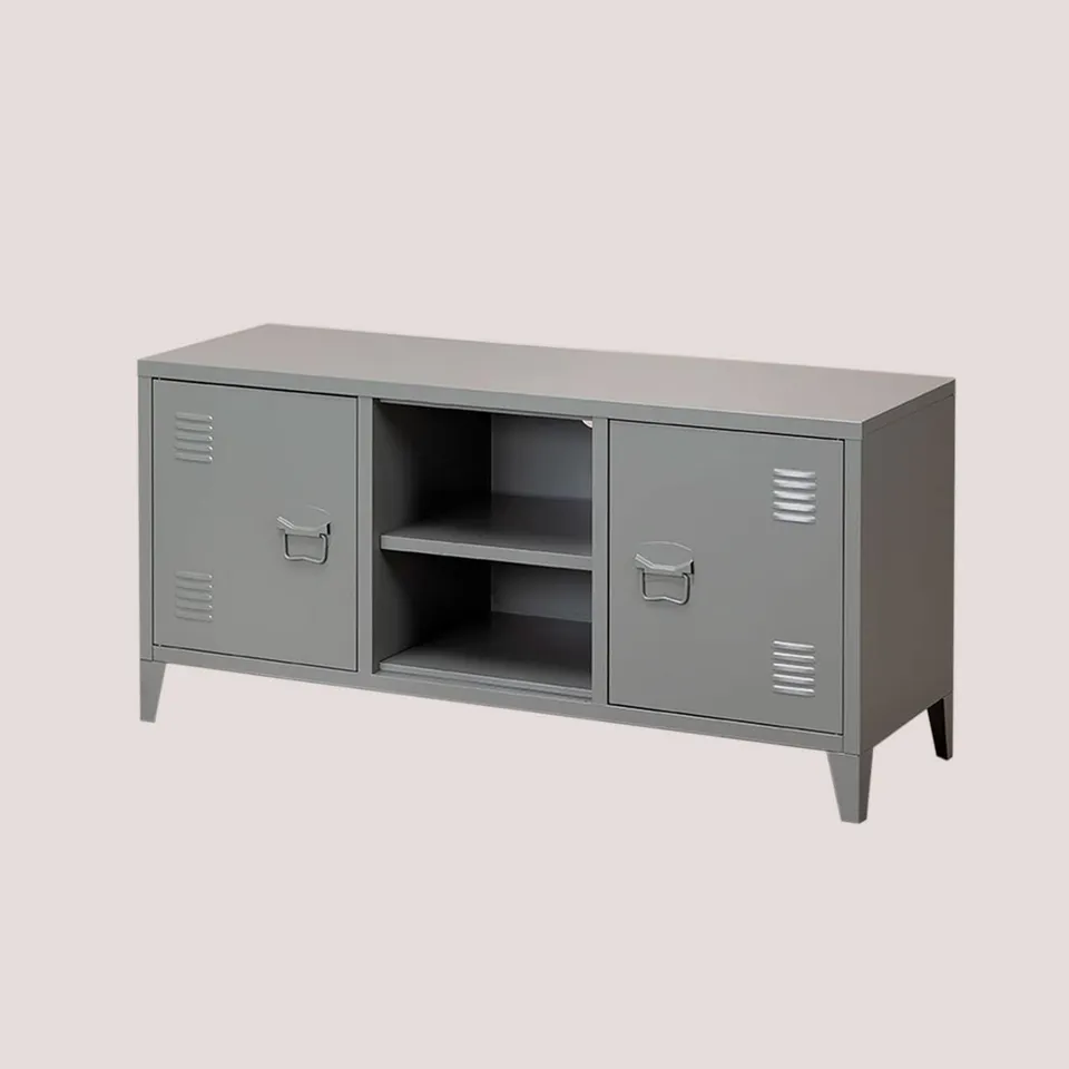 Sklum Pohpli mobile TV 120 cm grigio in acciaio