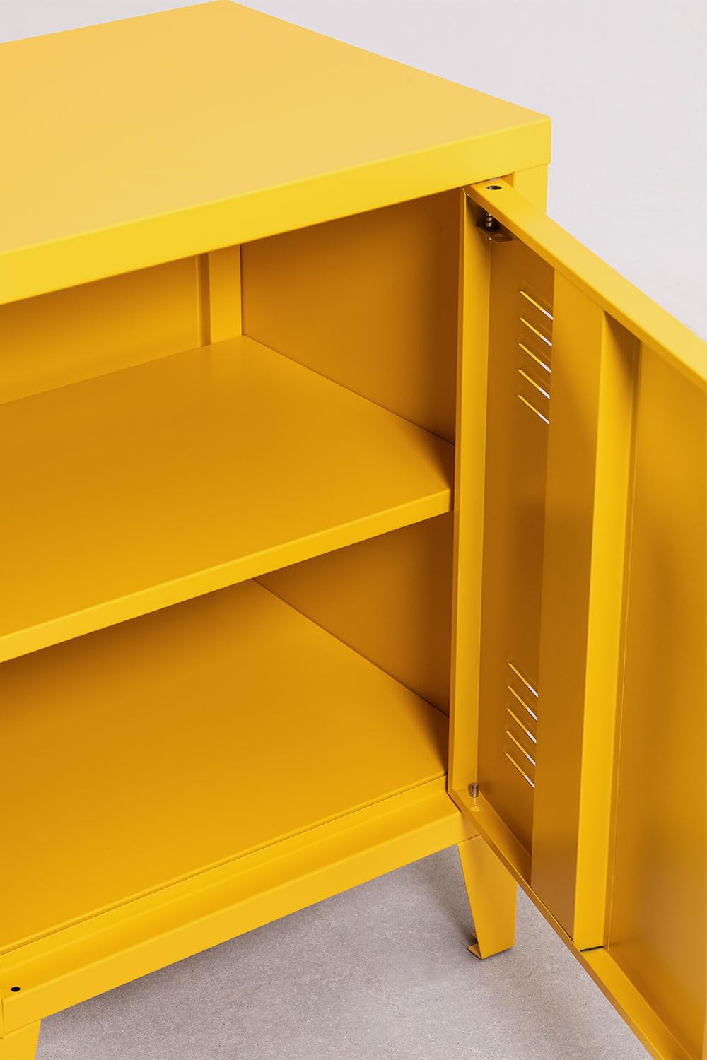 Sklum Pohpli comodino acciaio giallo curry 40 cm