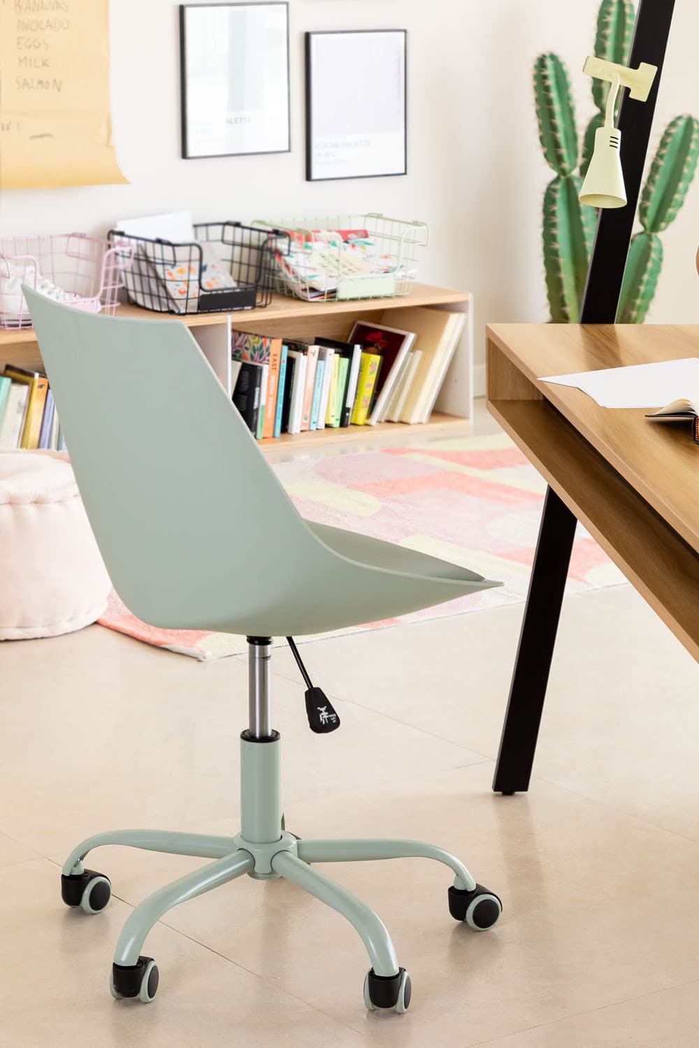 Sklum Adoni sedia ufficio blu con ruote