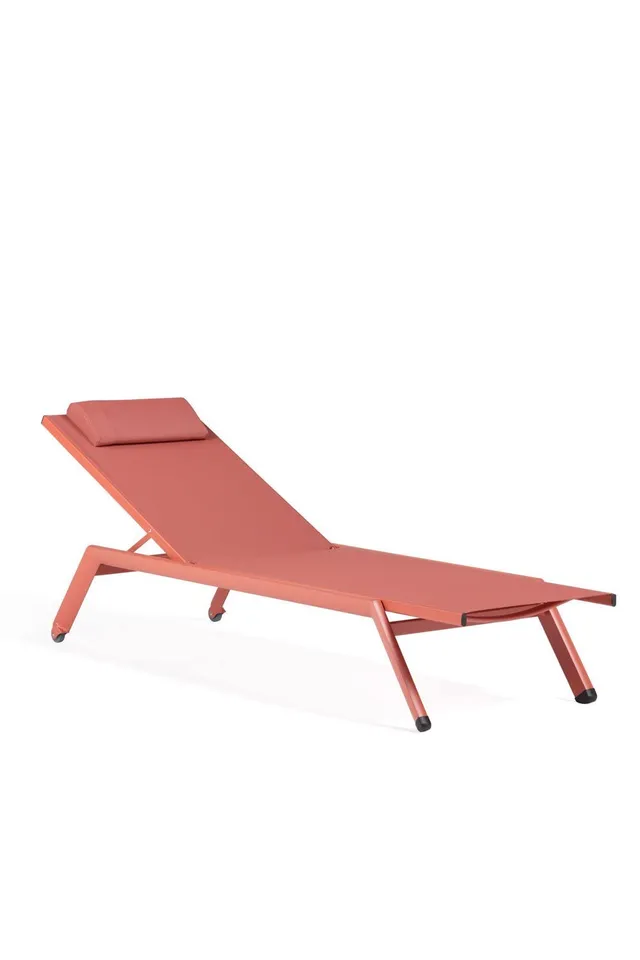 Sklum Oggy Lettino Reclinabile Terracotta