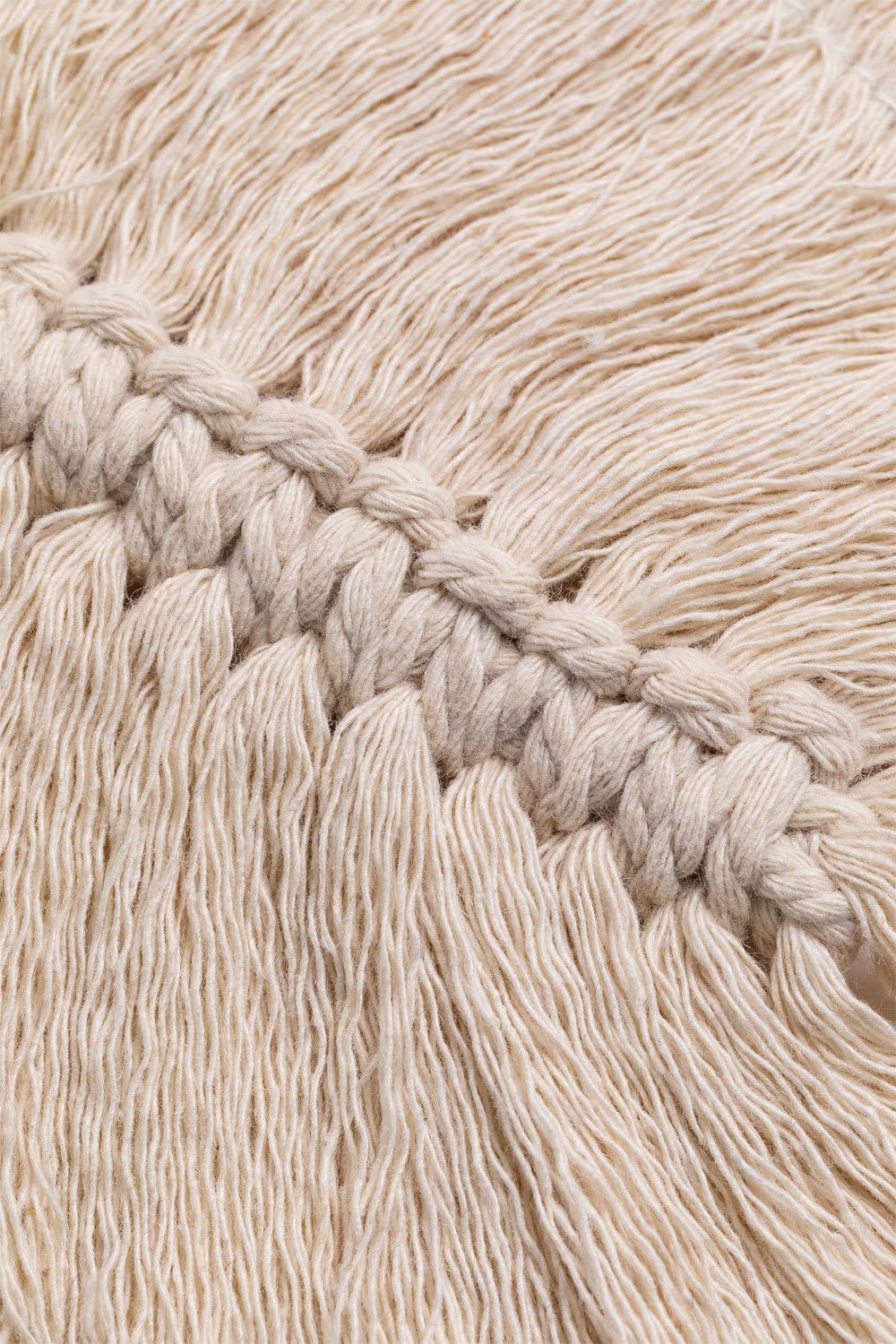 Sklum Sacha fermatenda macramè beige crema set 2 pezzi