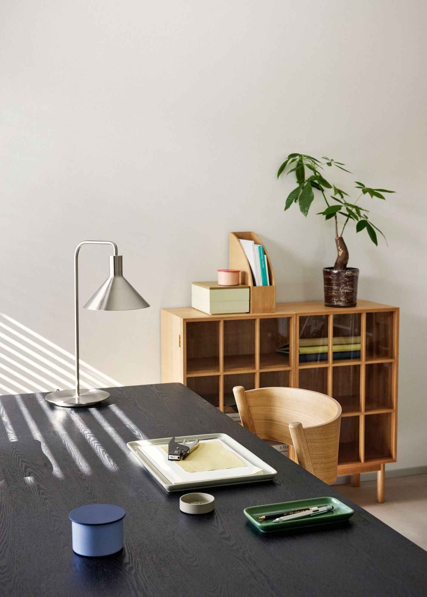 Bambua Shoji Wide Mobile Contenitore Naturale 100x35x90