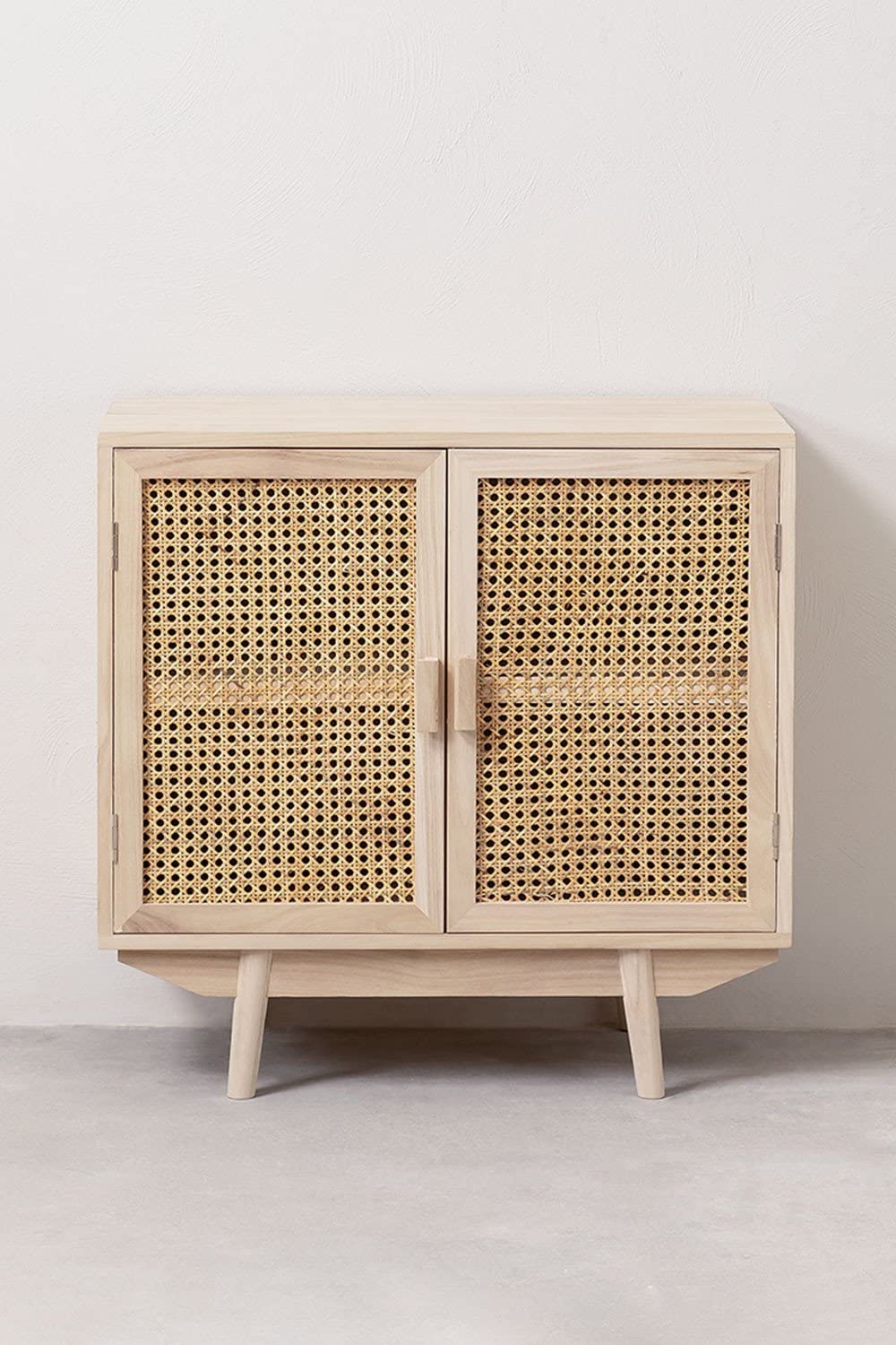 Sklum Ralik credenza legno naturale 67 cm rattan