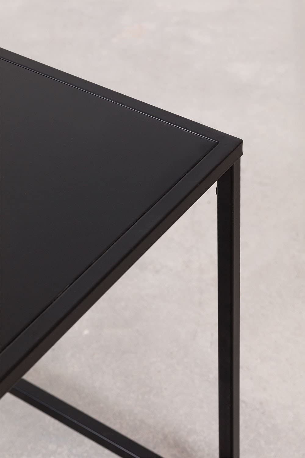 Sklum Thura tavolino acciaio nero 37 cm