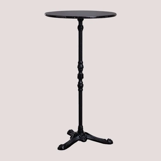 Sklum Roma Tavolo Alto da Bar in Marmo Ø60 cm