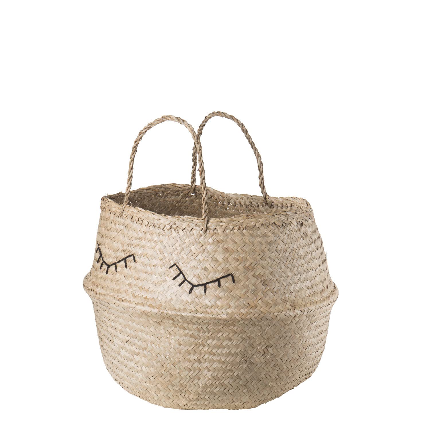 Sklum Kahs Cesta Giunco Ø45x40 cm Intrecciata a Mano