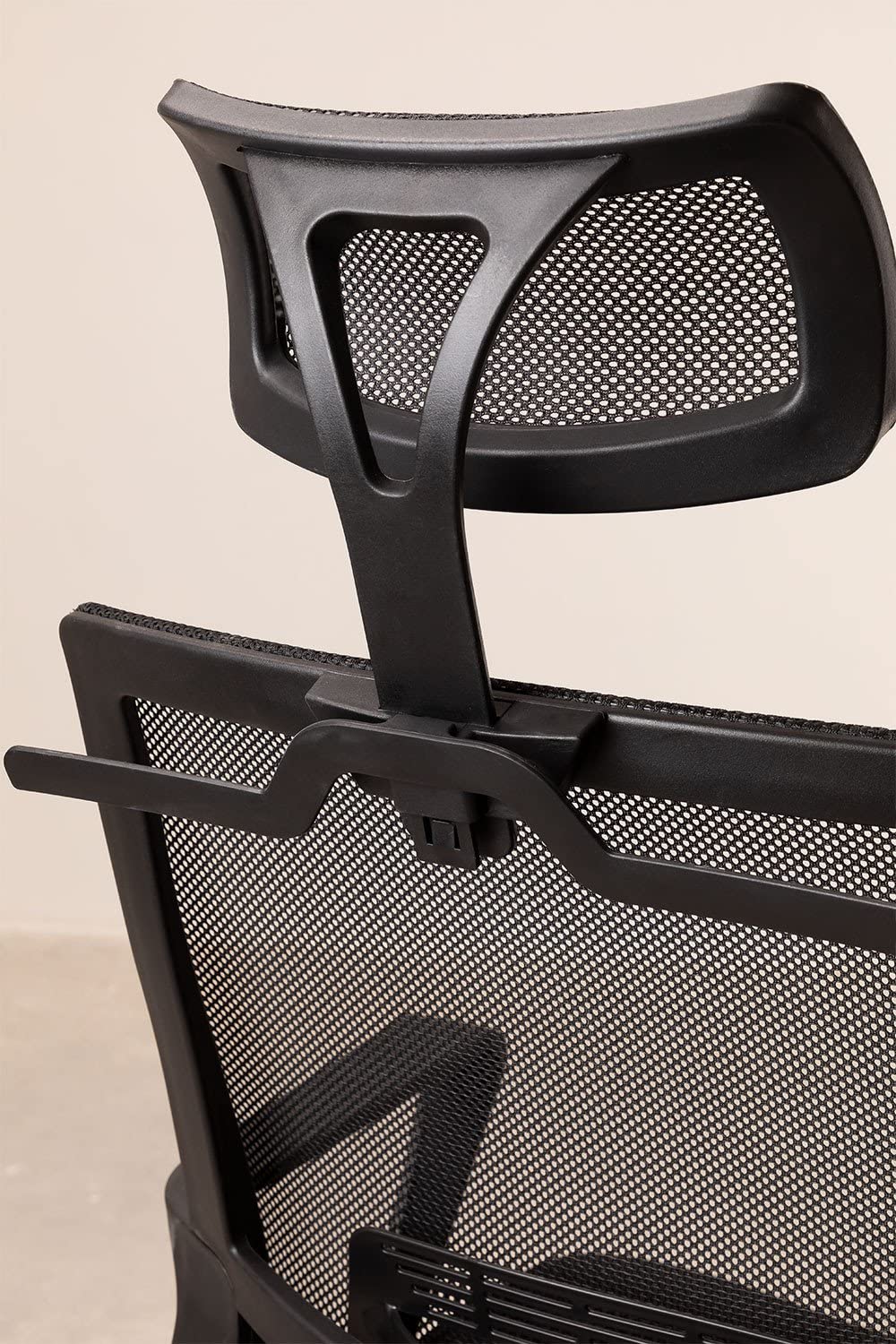 Sklum Teill Black Sedia Ufficio con Ruote Poggiatesta