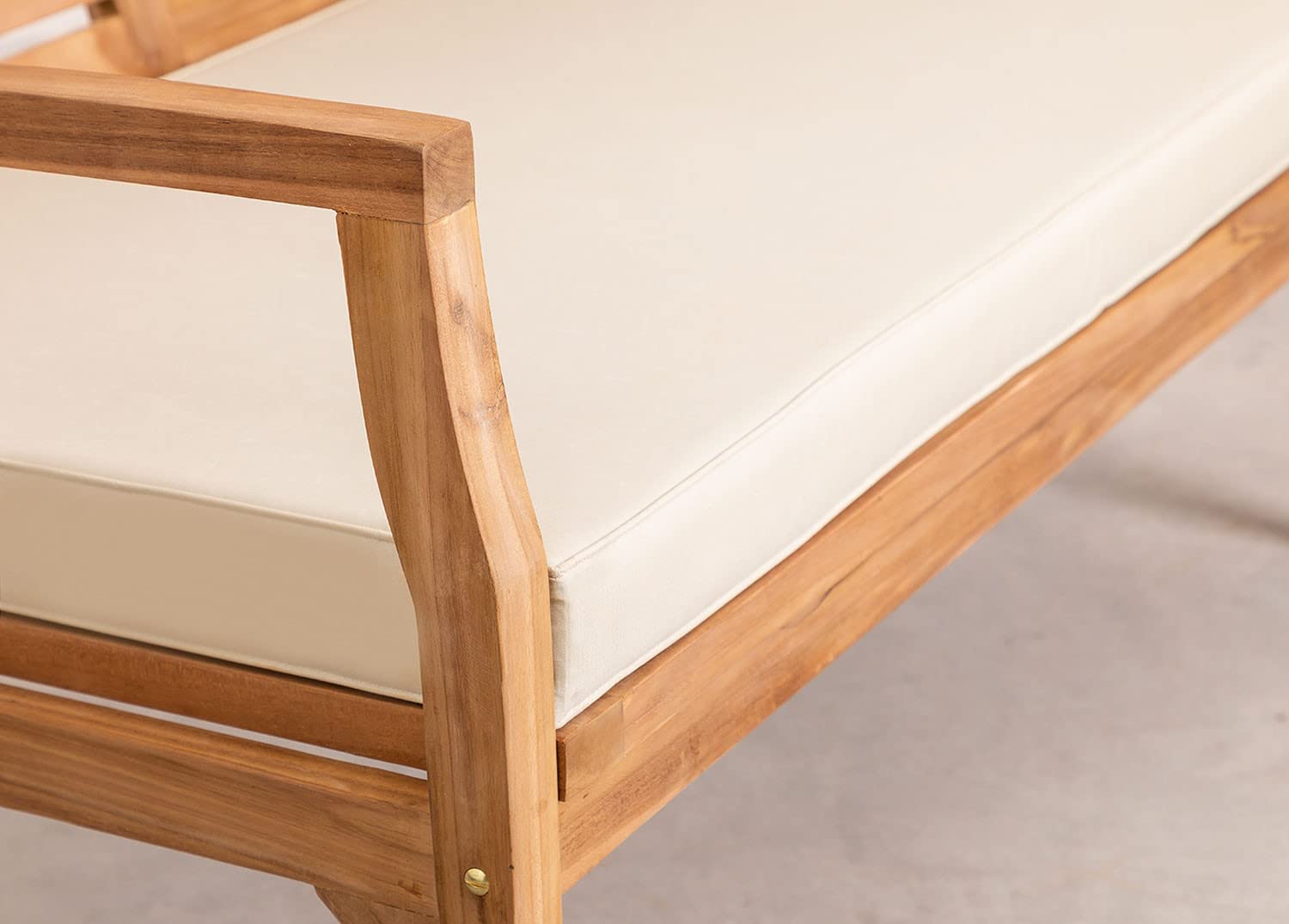 Sklum Adira divano 2 posti in teak 128 cm