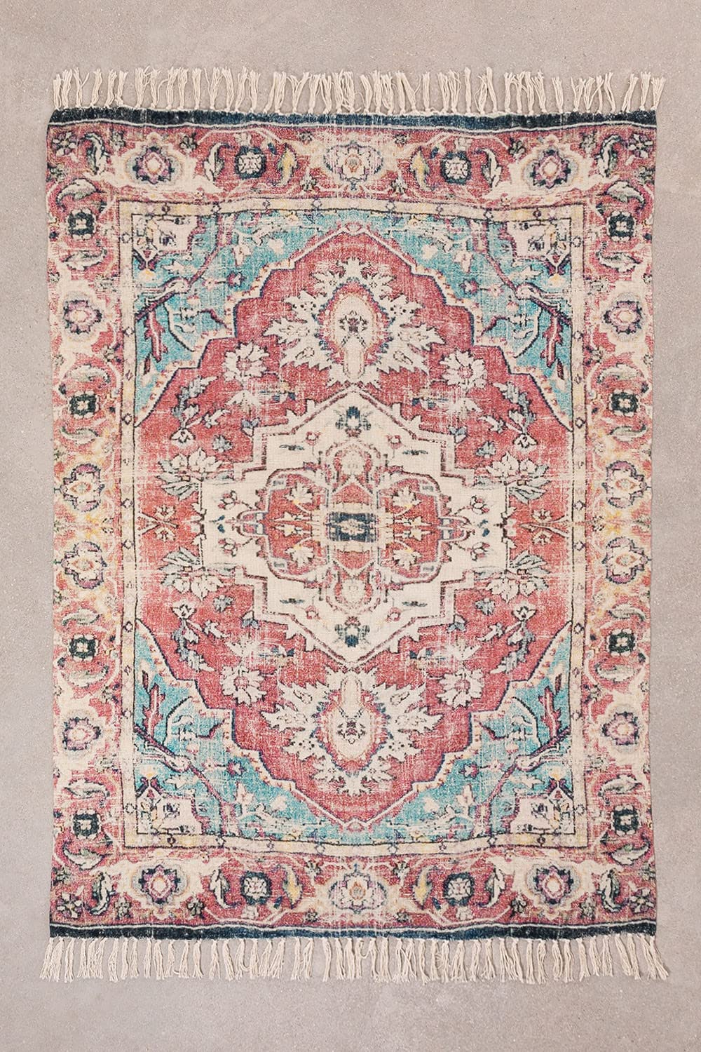 Sklum Moraira plaid cotone multicolor 157x114 cm