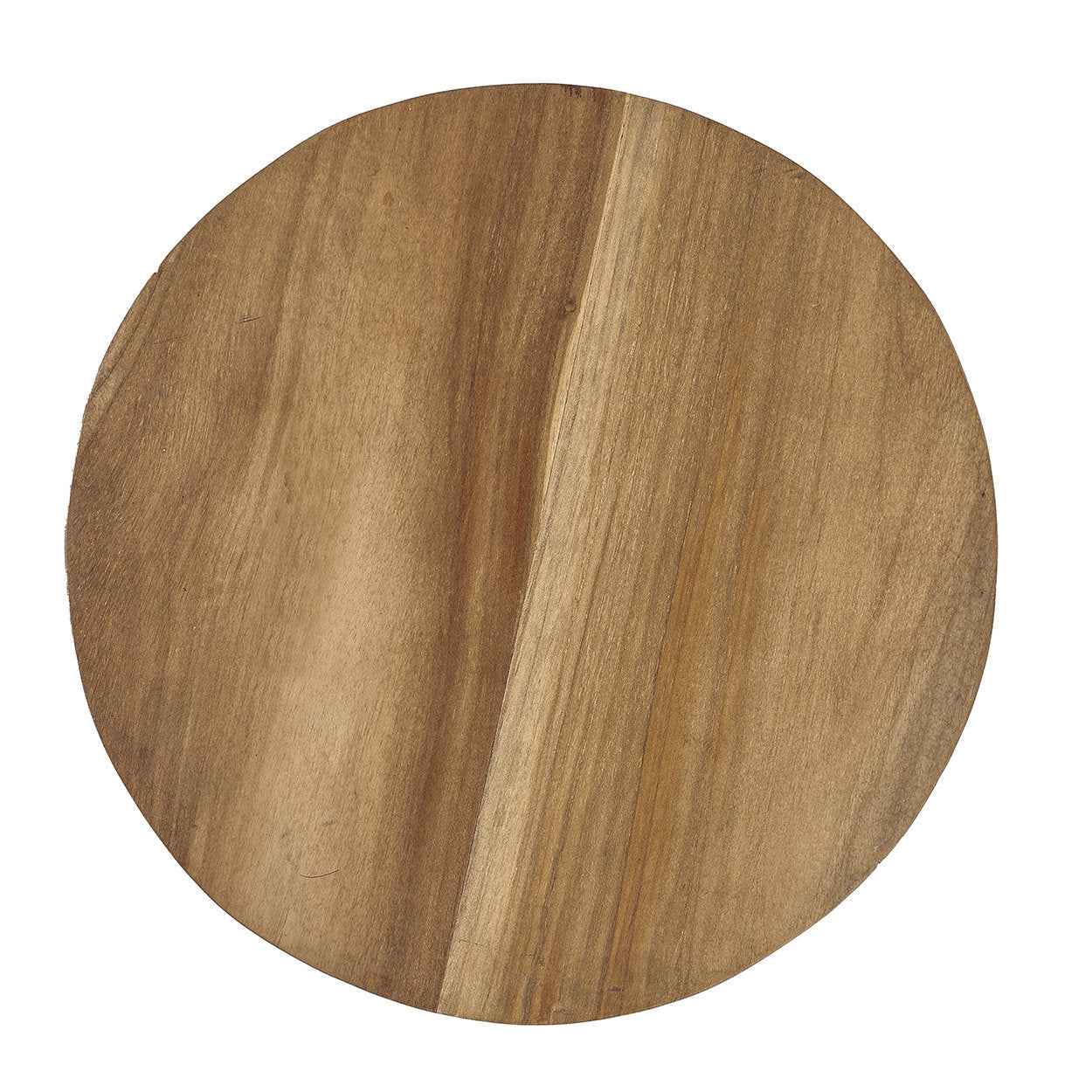 Bambua Atziri sgabello teak naturale rotondo