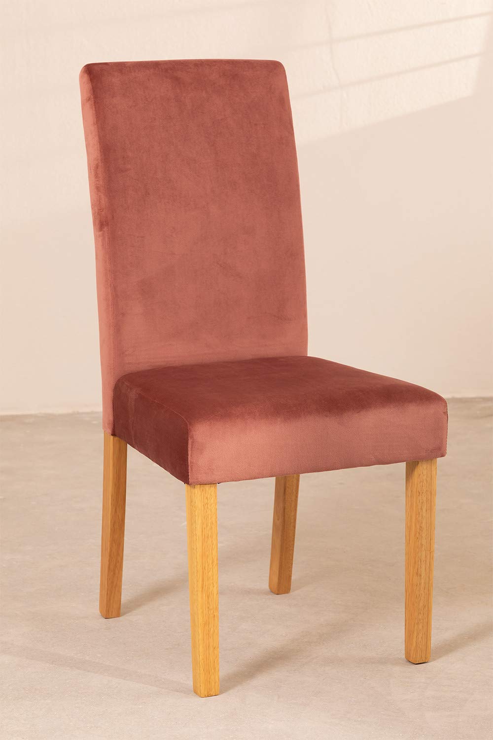 Sklum Cindy Sedie Sala da Pranzo Velluto Pack 2 Rosé