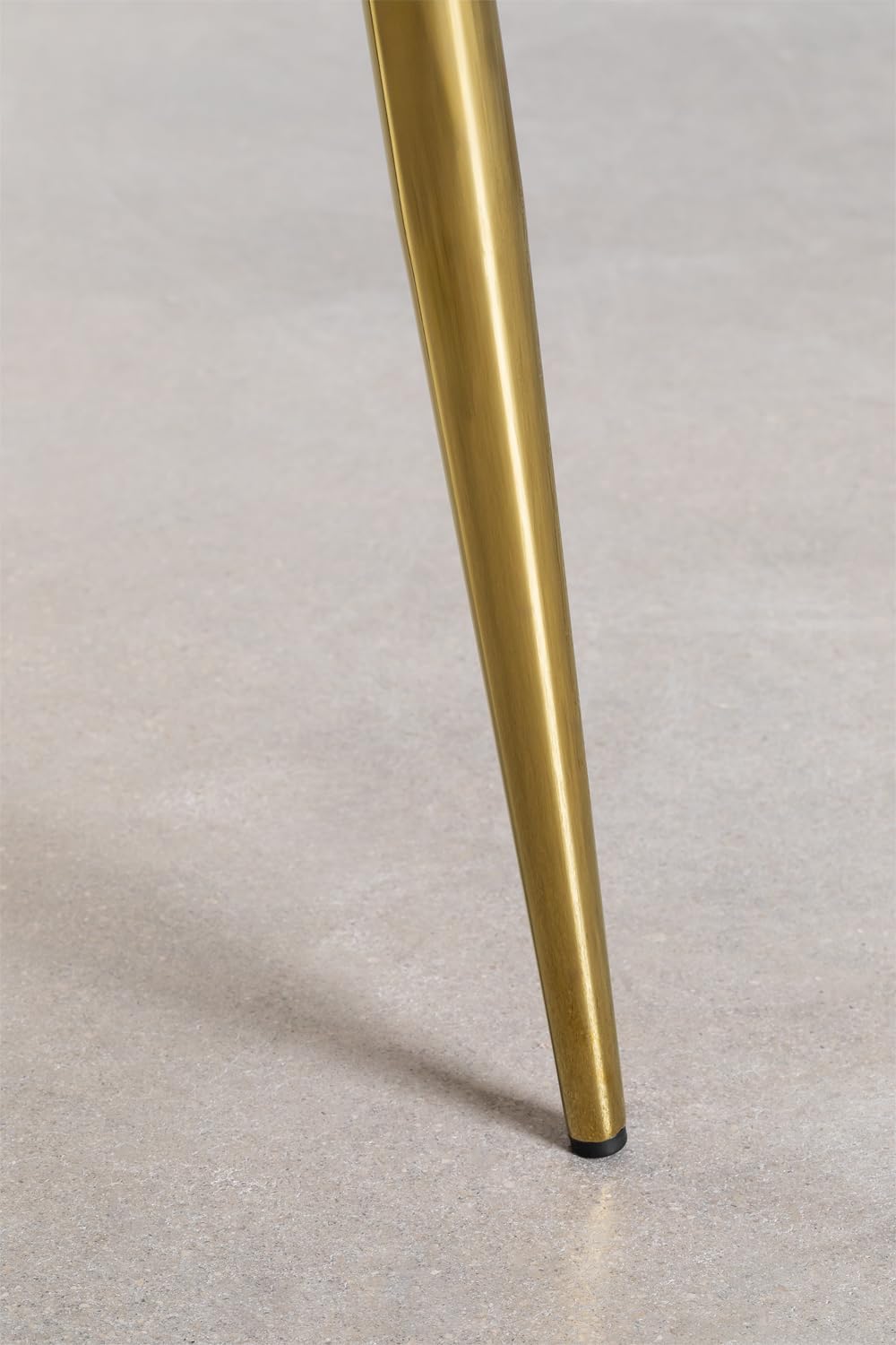 Sklum Kana Sedia in Velluto Grigio Chiaro Gambe Oro
