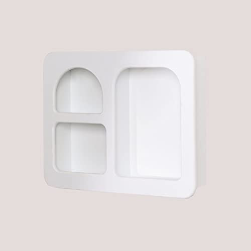 Sklum Edna scaffale a parete in MDF bianco antico