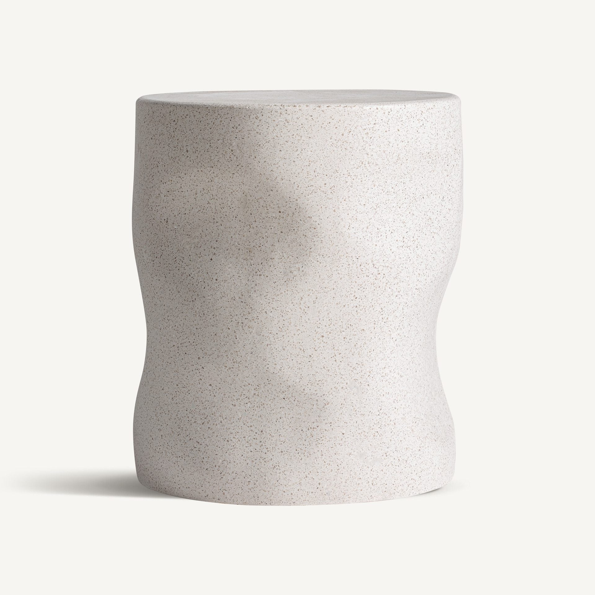 Bambua Derath tavolino in terrazzo bianco opaco