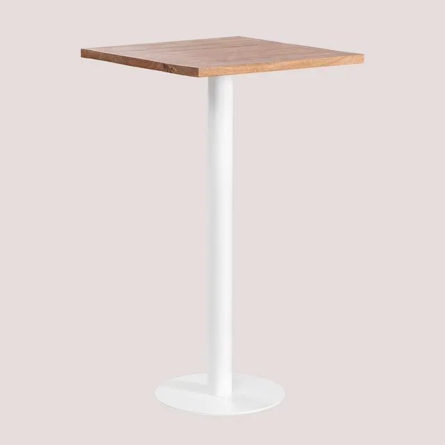 Sklum Macchiato Tavolo Alto Quadrato 60 cm Acacia