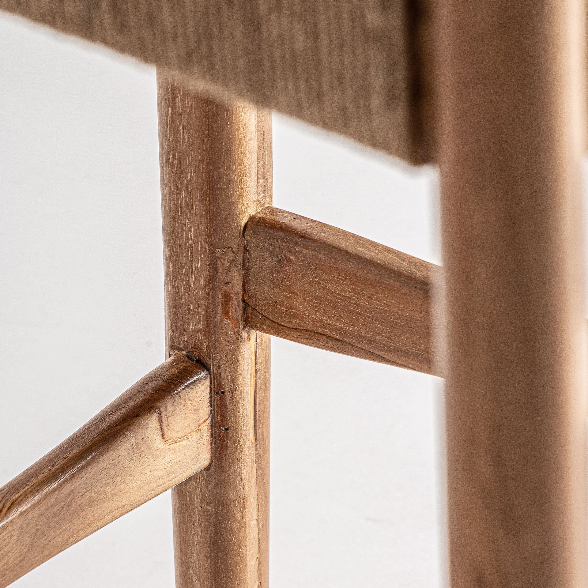 Bambua Agia sgabello bar teak e seagrass