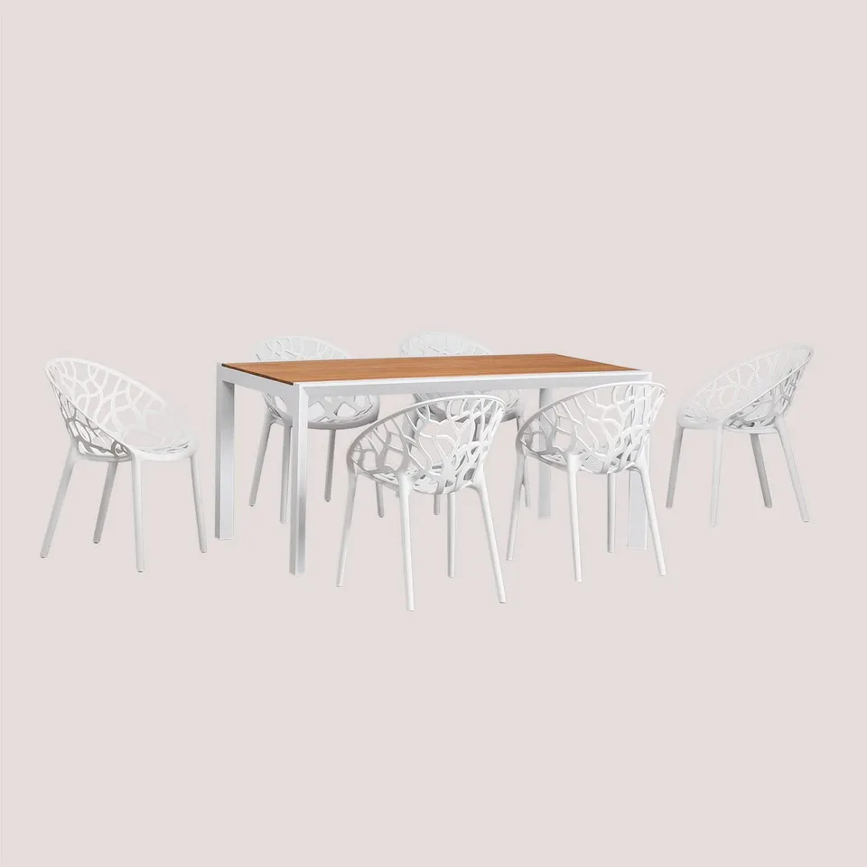 Sklum Archer Classic Ores set tavolo sedie giardino 160x90 6 posti