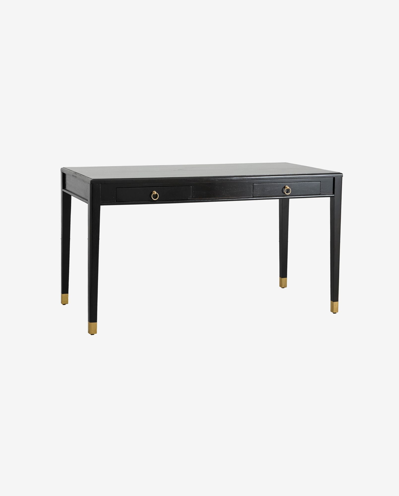 Bambua EMS S scrivania 2 cassetti nero legno mango