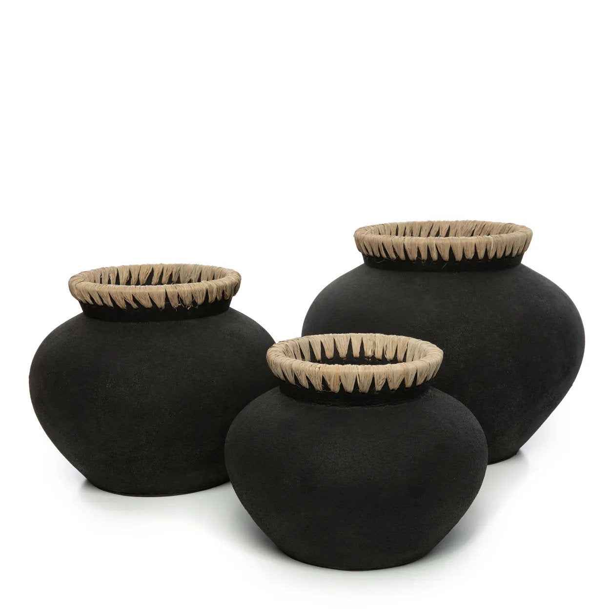 Bambua Styly vaso S nero naturale terracotta
