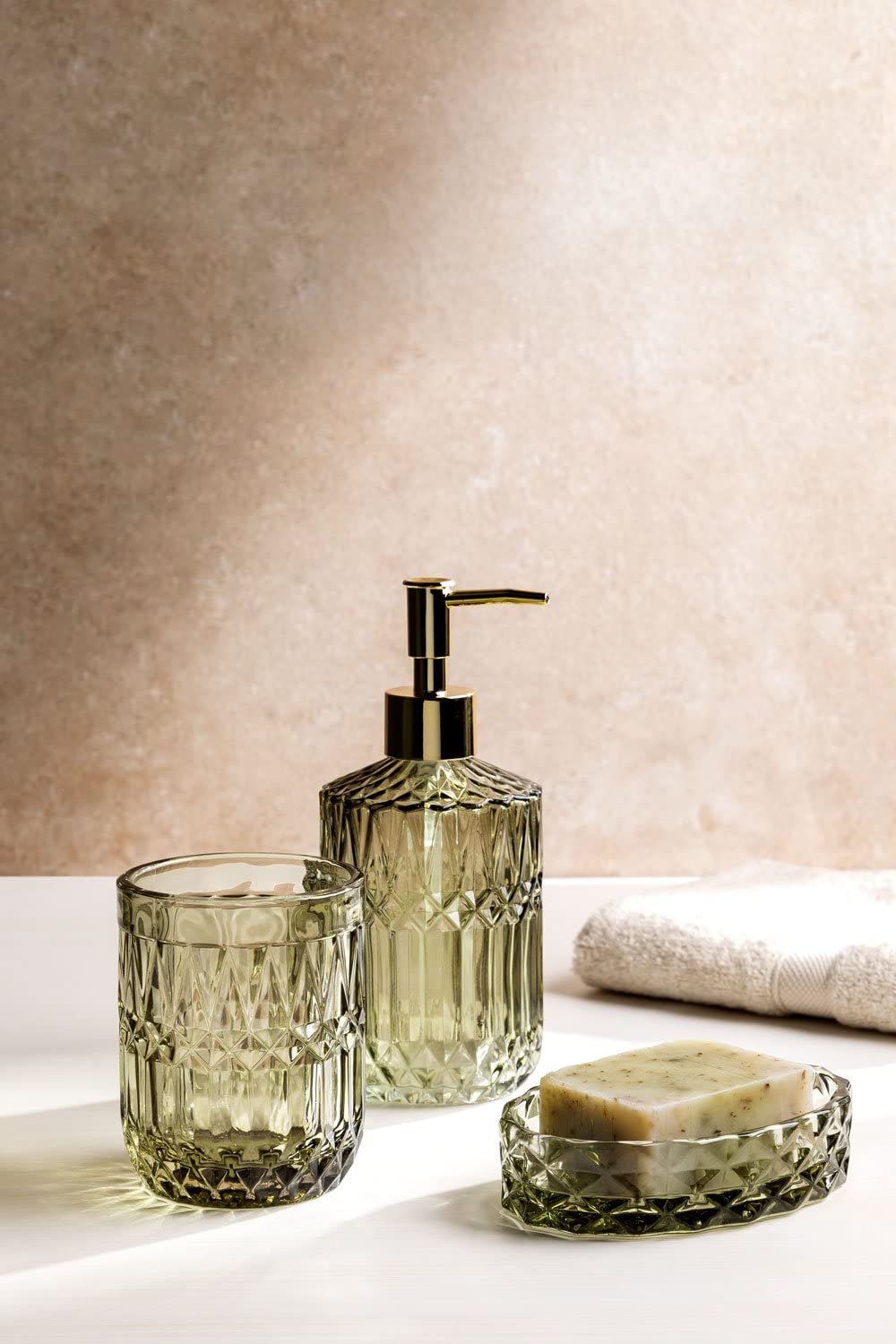 Sklum Ovie dispenser sapone in vetro riciclato