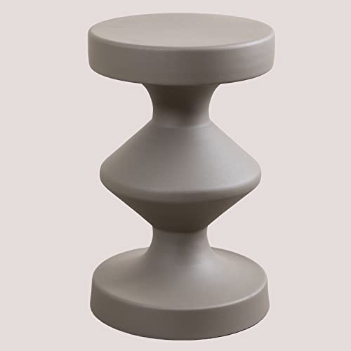Sklum Zhou tavolino rotondo in metallo 31 cm grigio