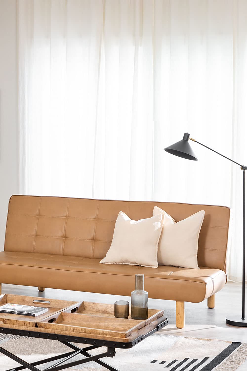 Sklum Baxton divano letto 3 posti similpelle