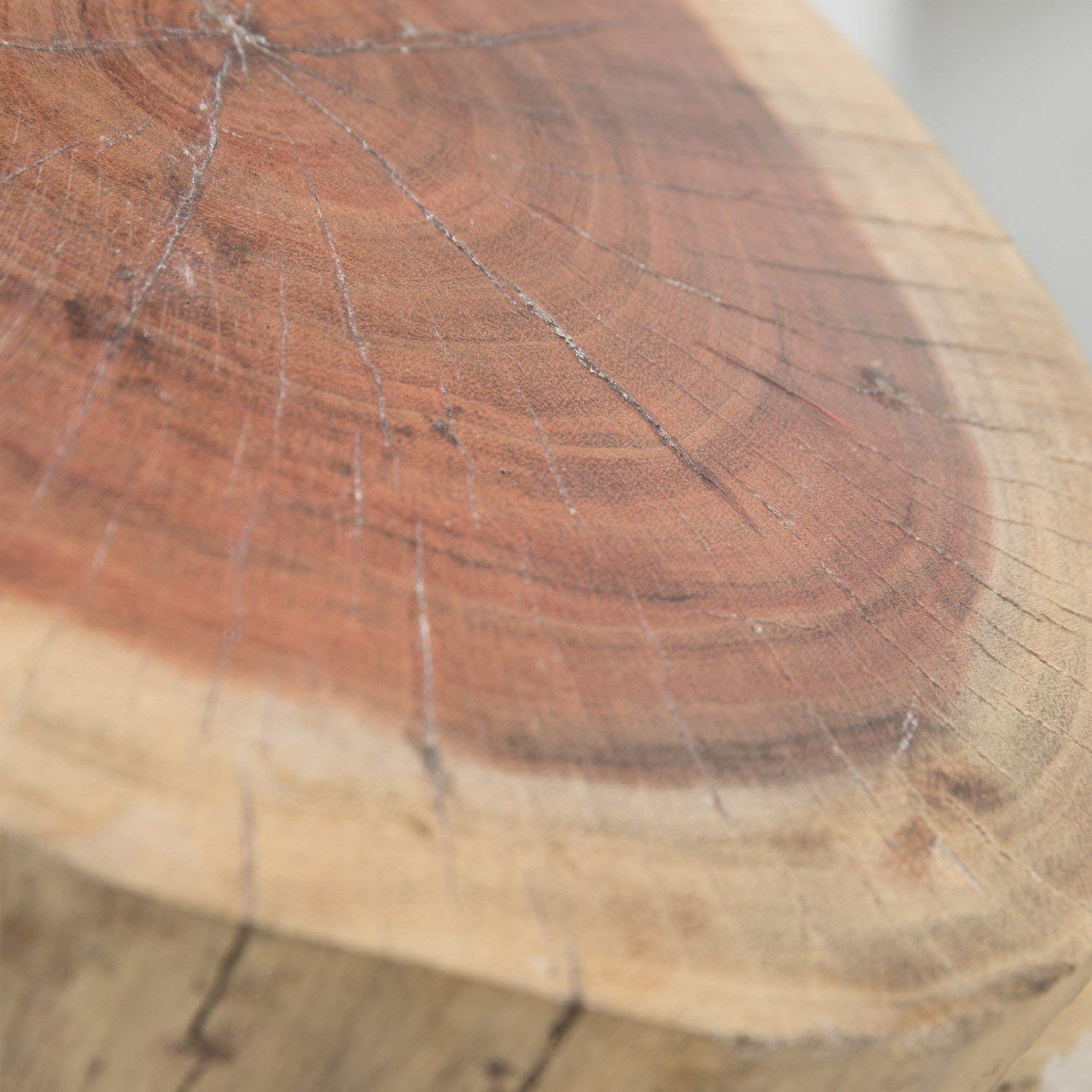 Sklum Tronk tavolino in legno bianco Ø30 cm