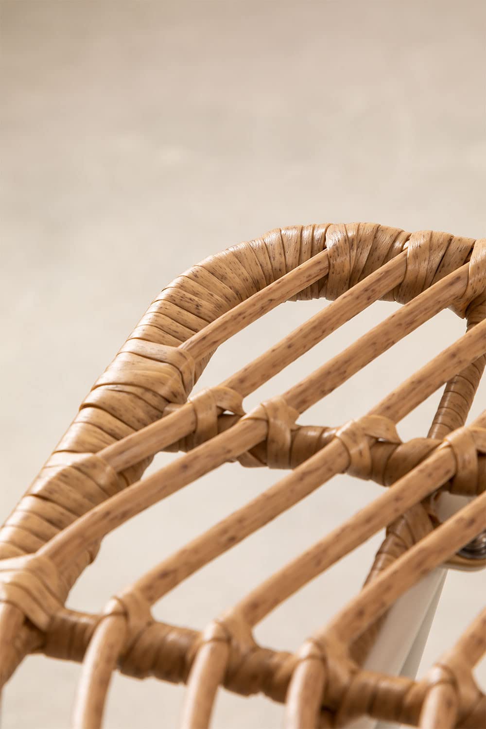 Sklum Gouda sgabello rattan naturale 75 cm