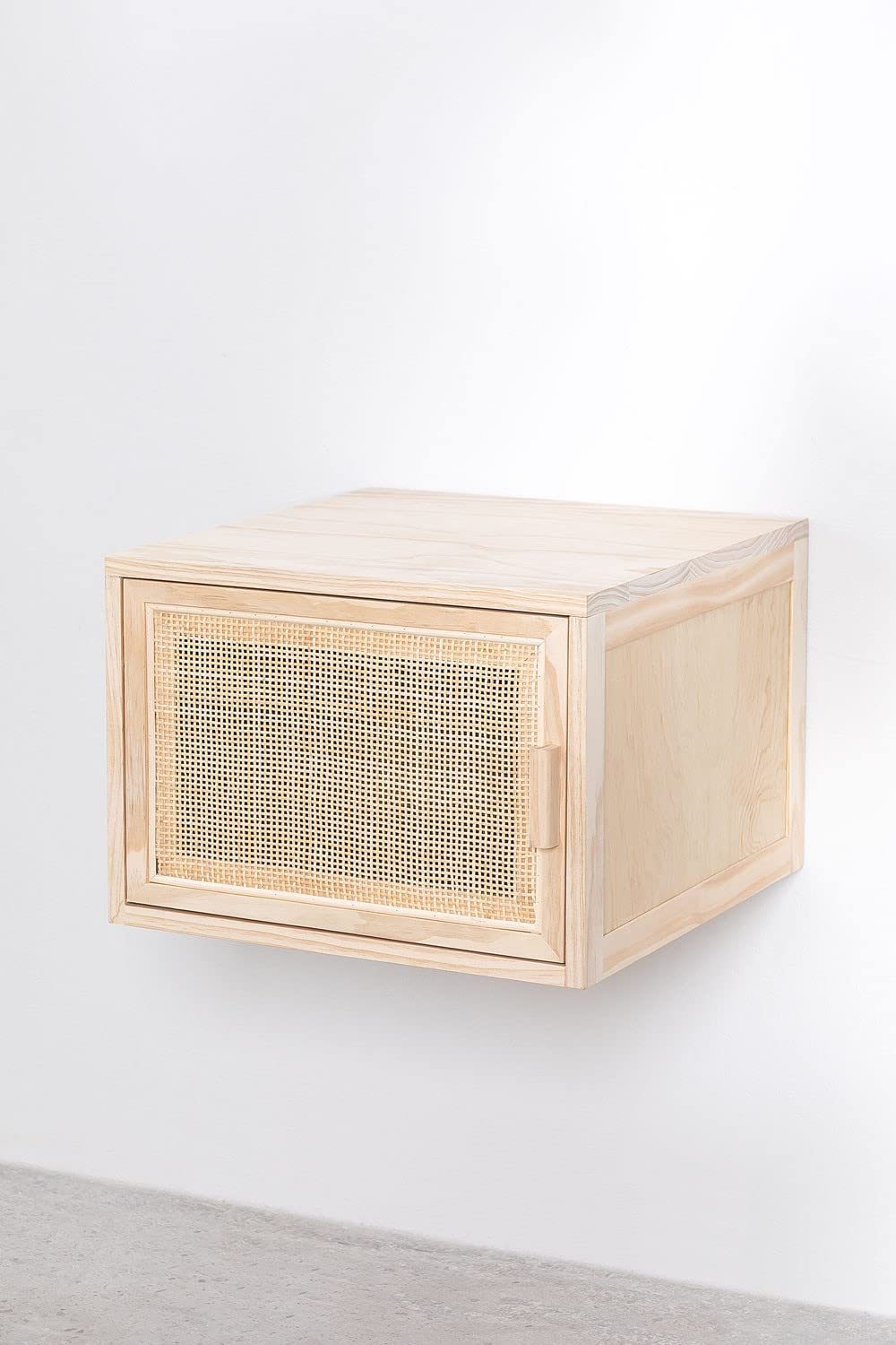 Sklum Reyna Natural Kids Comodino Sospeso in Rattan