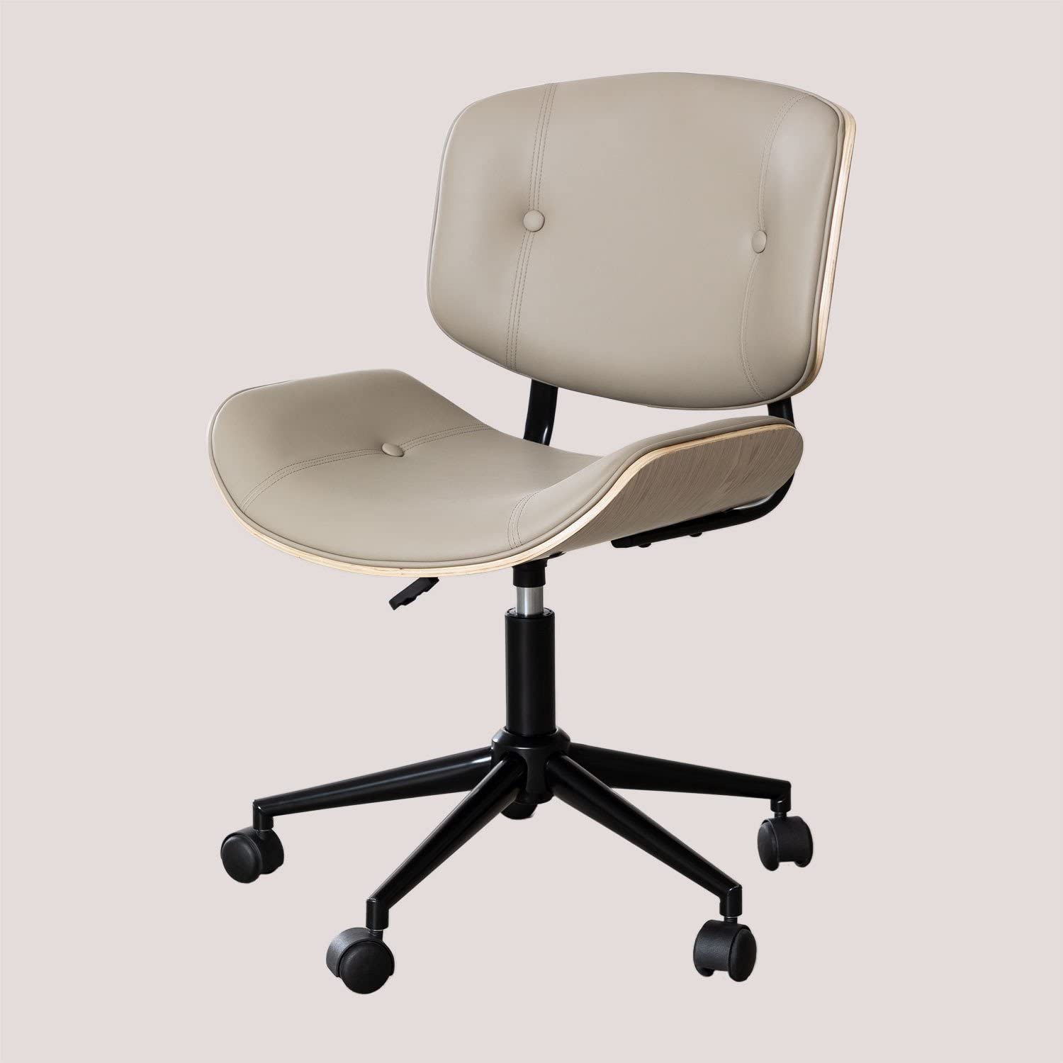 Sklum Amiel sedia ufficio similpelle grigio talpa
