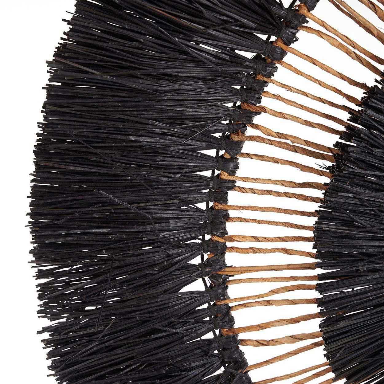 Bambua Maurea Decorazione da Parete Nera in Foglia Banana