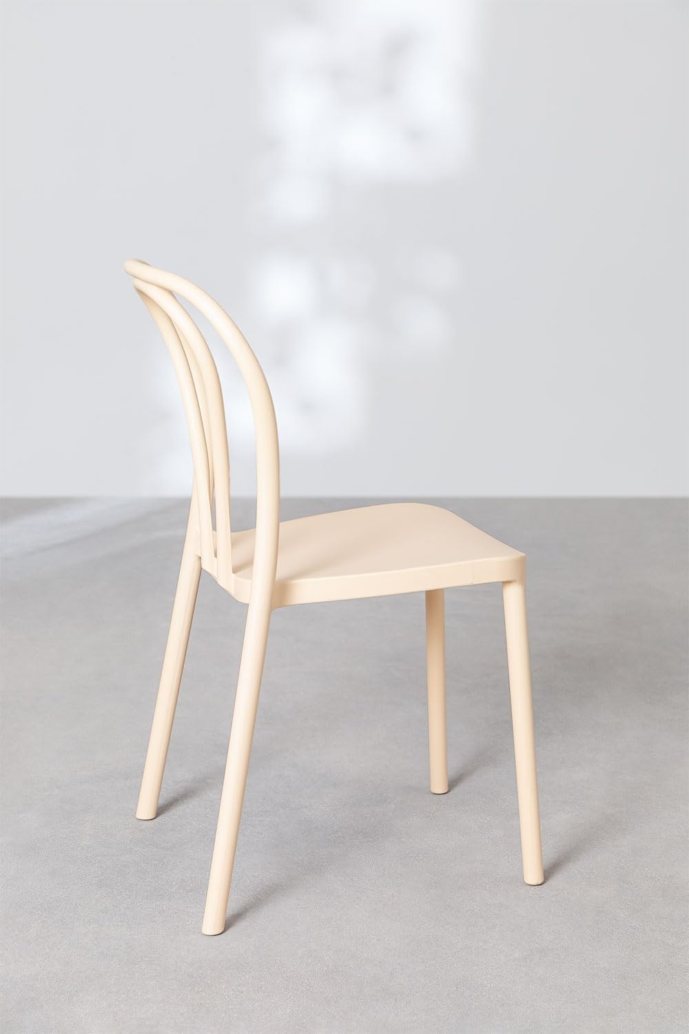 Sklum Mizzi Sedie da Pranzo Beige 2 Pezzi Impilabili