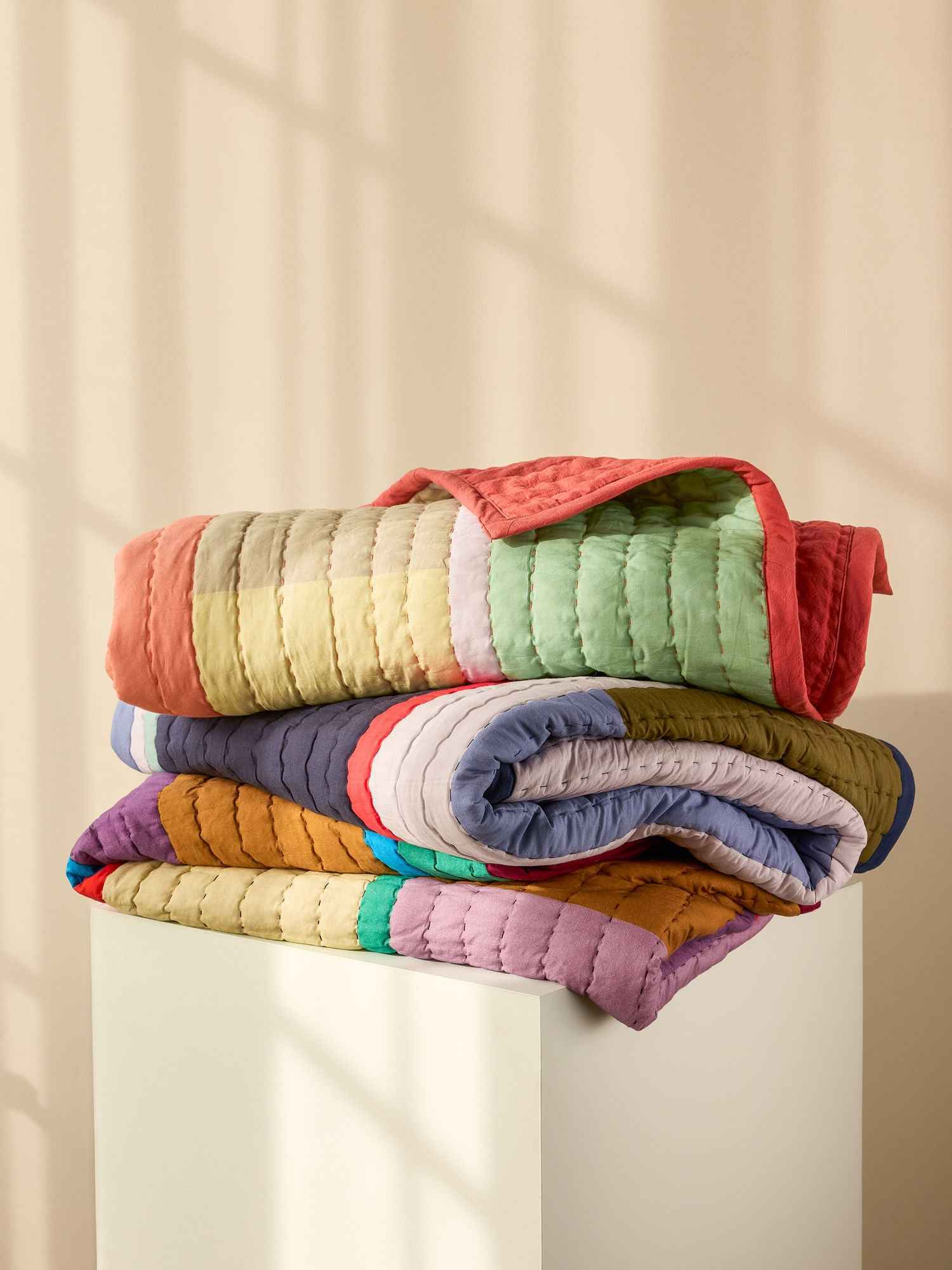 Bambua Pavilion coperta cotone corallo 140x200
