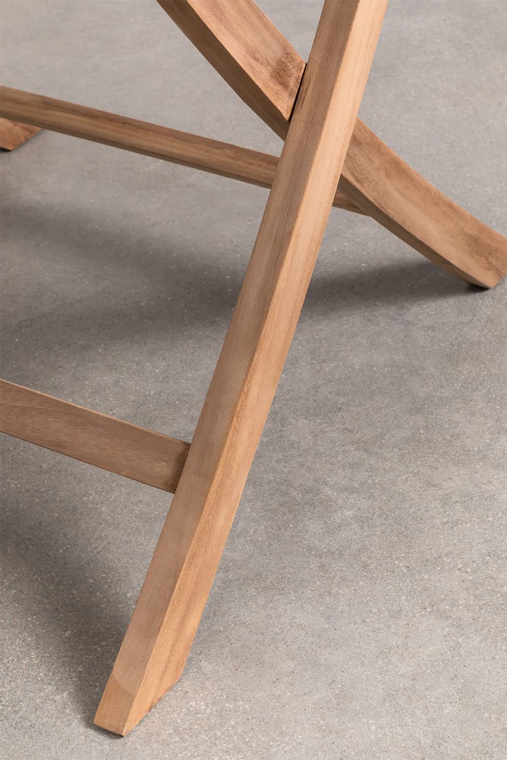 Sklum Pira tavolo da giardino pieghevole teak Ø120 cm