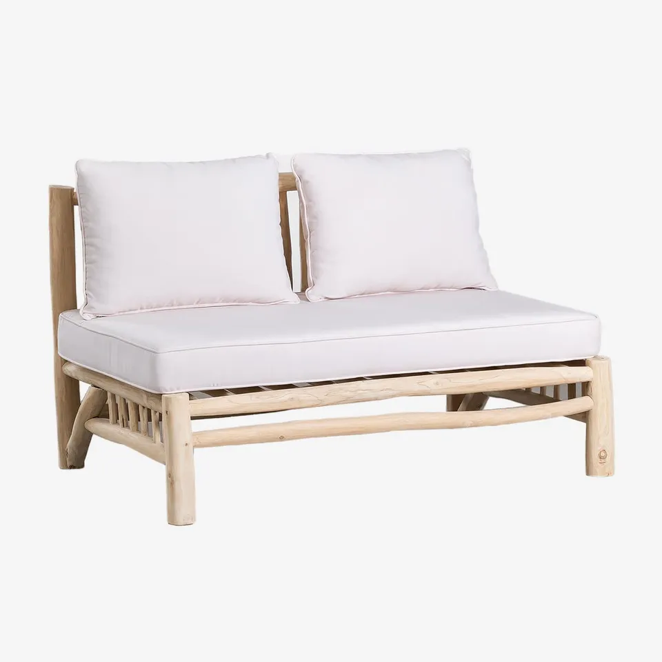 Sklum Narel divano 2 posti senza braccioli teak