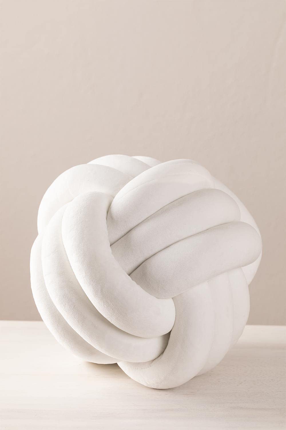 Sklum Oliver Kids Cuscino Velluto Bianco Ø25 cm