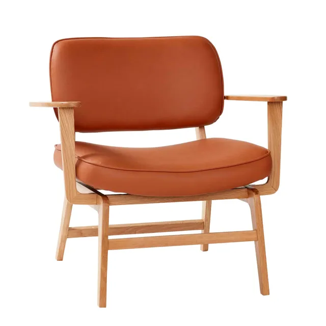 Bambua Haze poltrona lounge marrone in similpelle