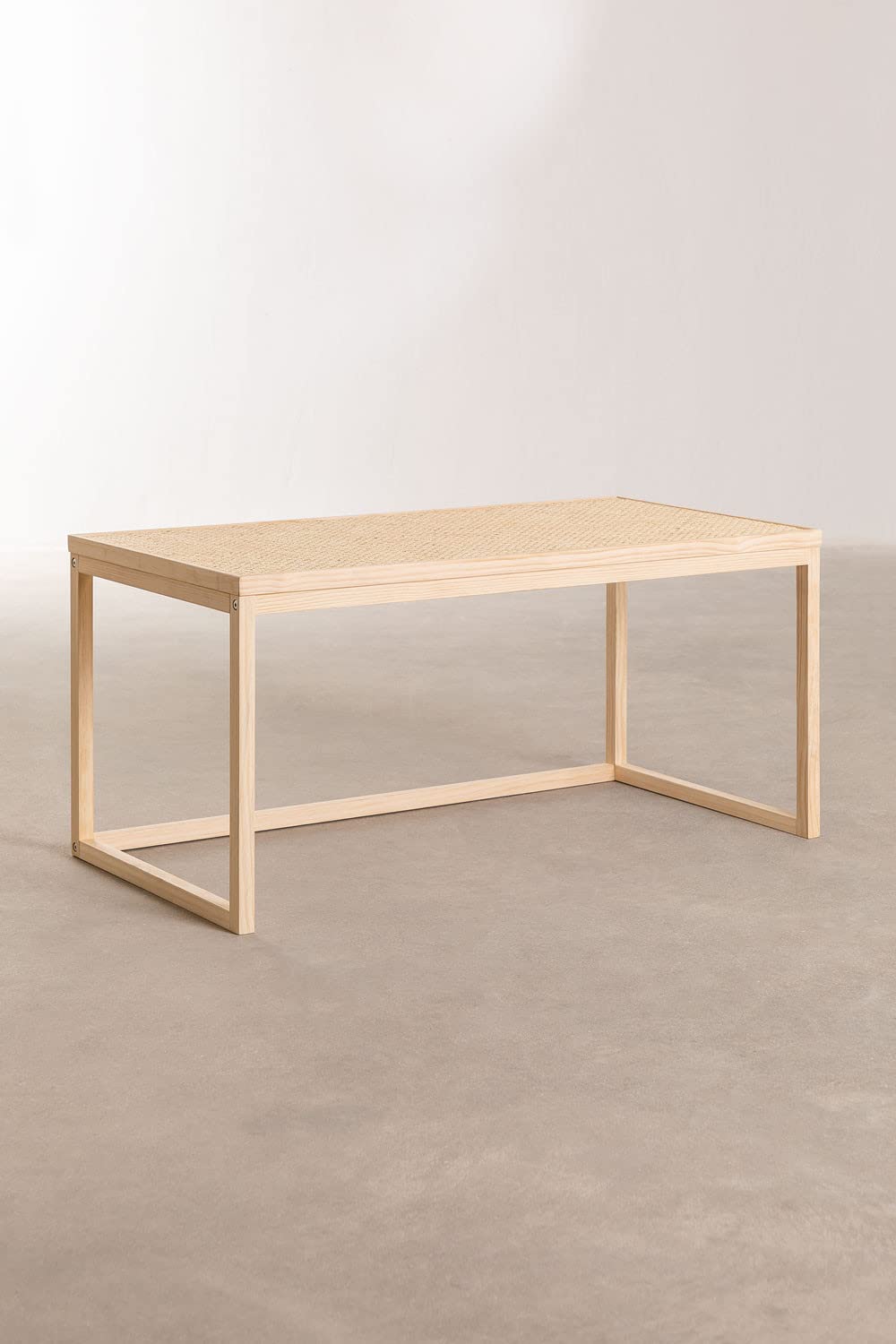 Sklum Riolut tavolino caffè rattan legno 90 cm