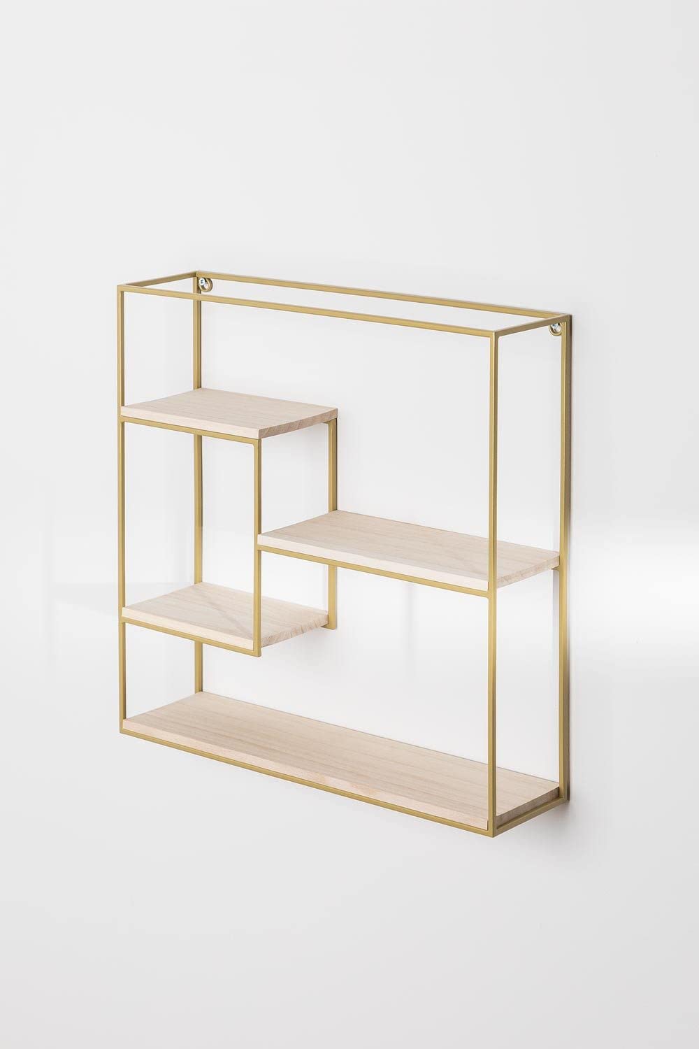 Sklum Yazek scaffale da parete 40 cm acciaio e legno