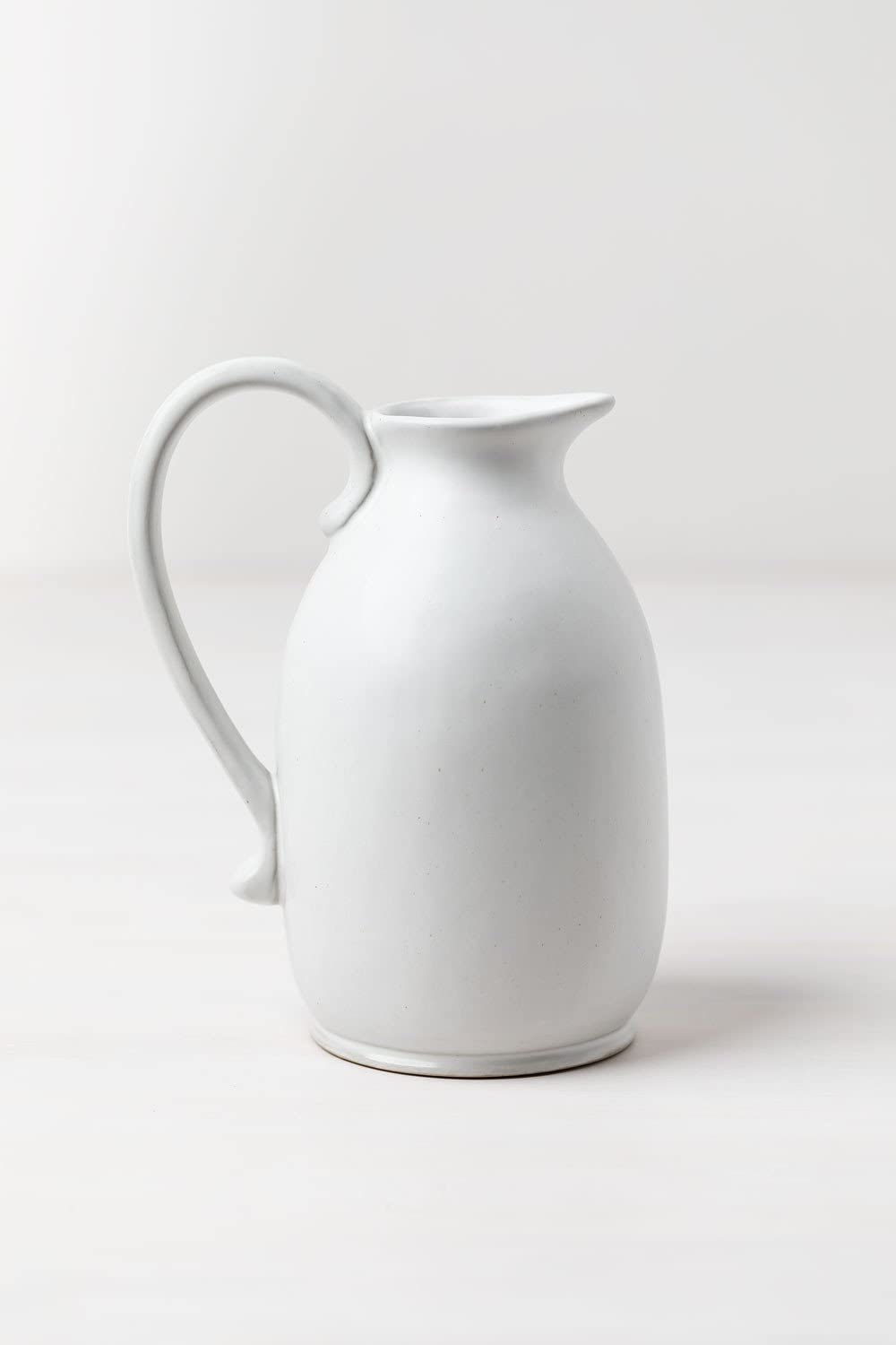 Sklum Aledi Vaso in Ceramica Bianco Antico Viso 21 cm