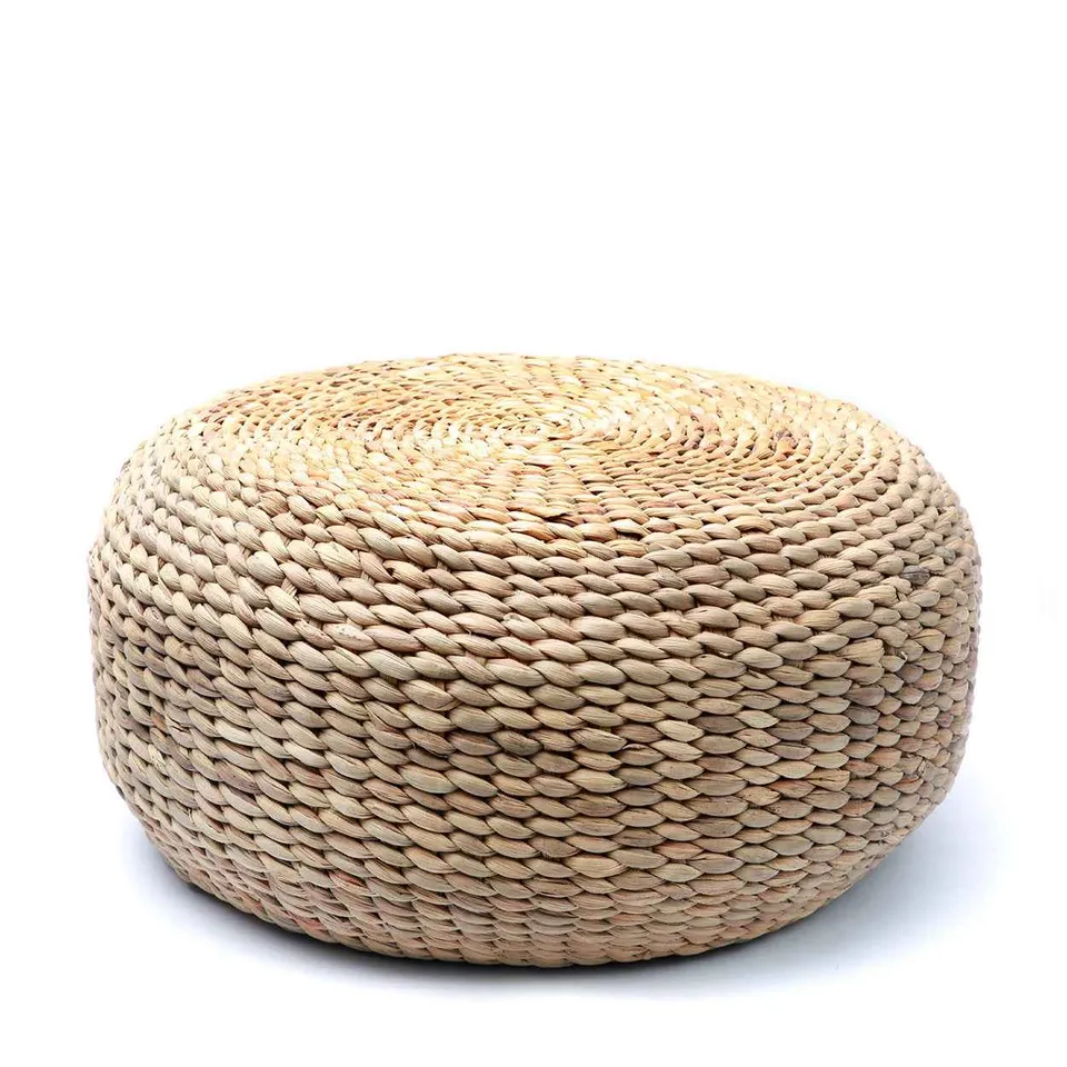 Bambua The Hyacinth pouf naturale M in giacinto
