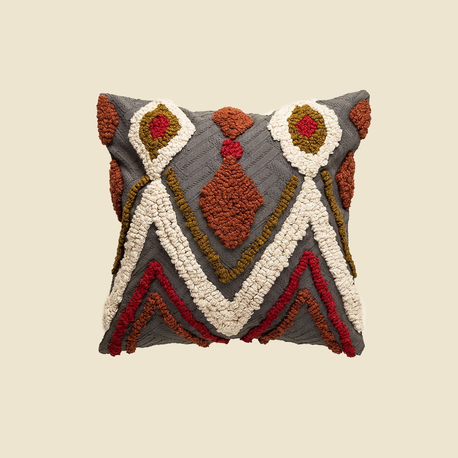 Sklum Ibaz 50x50 cm Cuscino Quadrato Cotone Multicolore