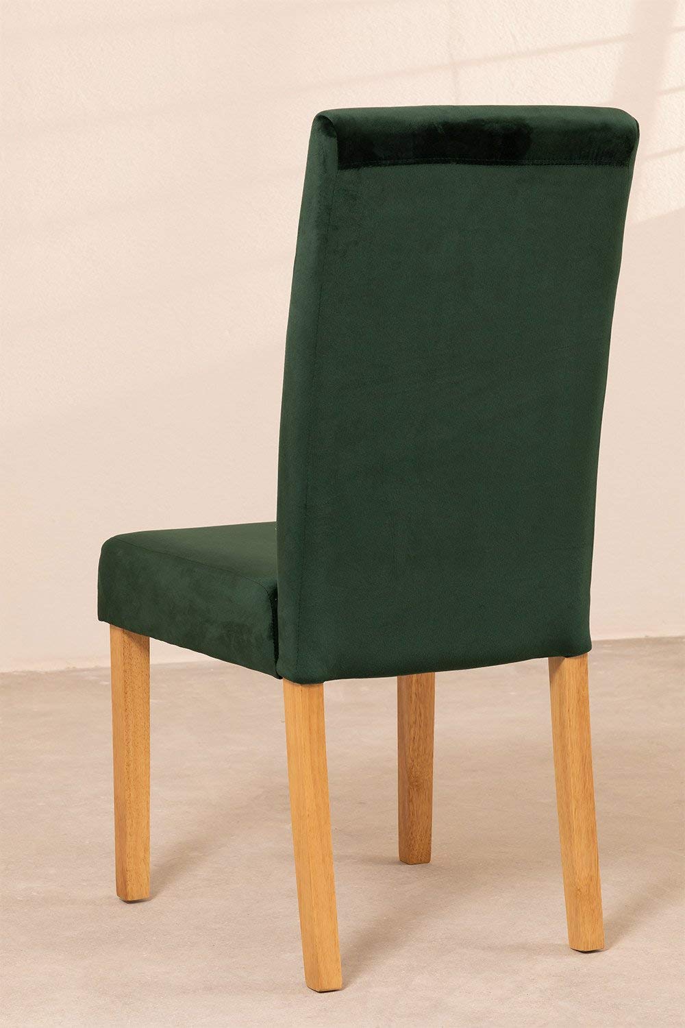 Sklum Cindy Sedie Sala da Pranzo Velluto Pack 2 Greenery
