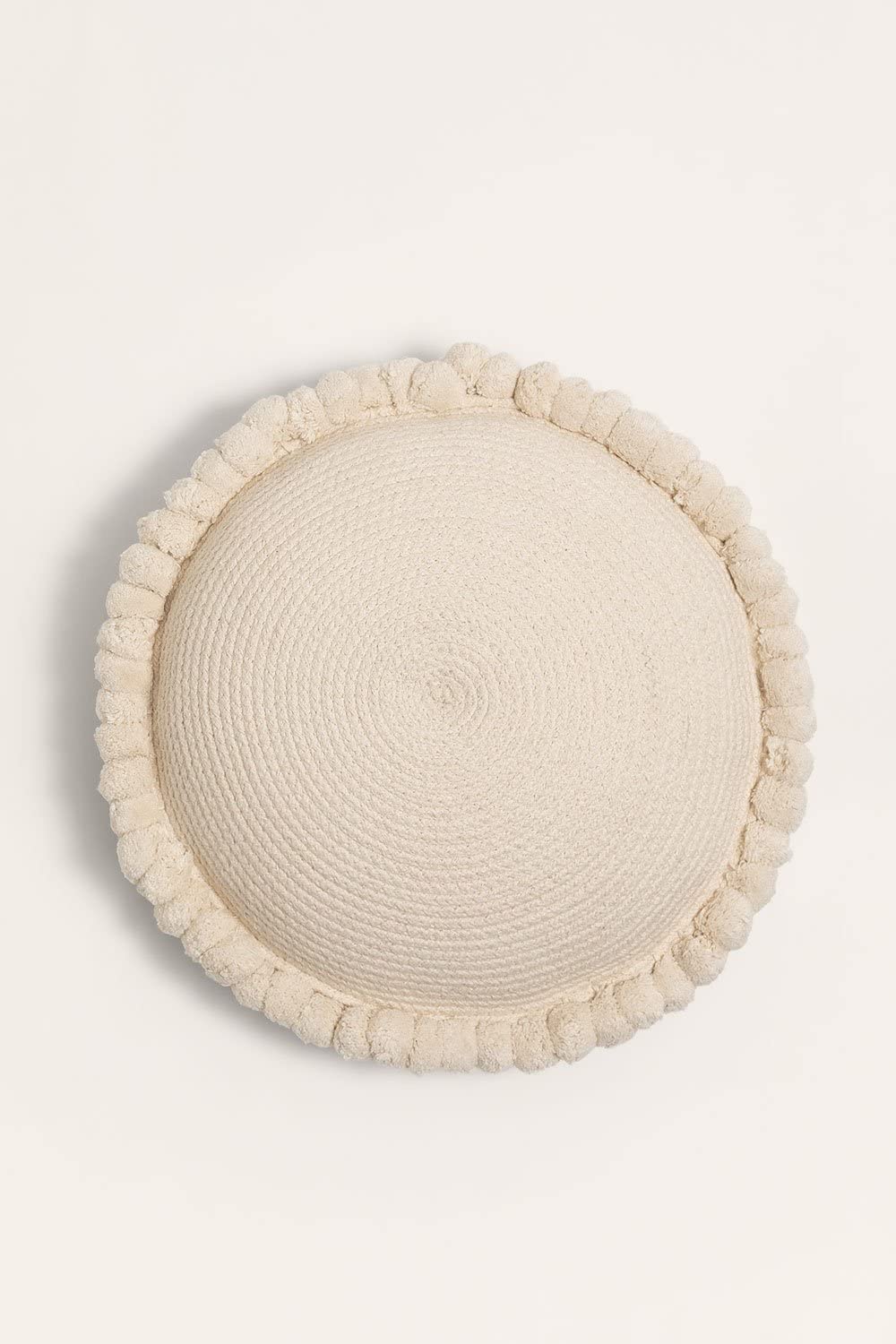 Sklum Olets Cuscino Rotondo Cotone Intrecciato Ø49 cm