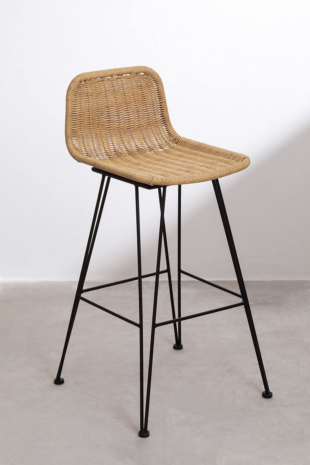 Sklum Sunset Vali sgabello alto giardino vimini 75 cm