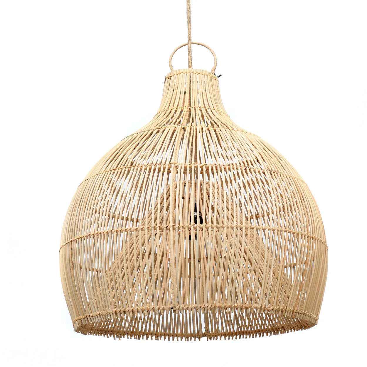 Bambua Lobster Trap lampadario rattan natural L