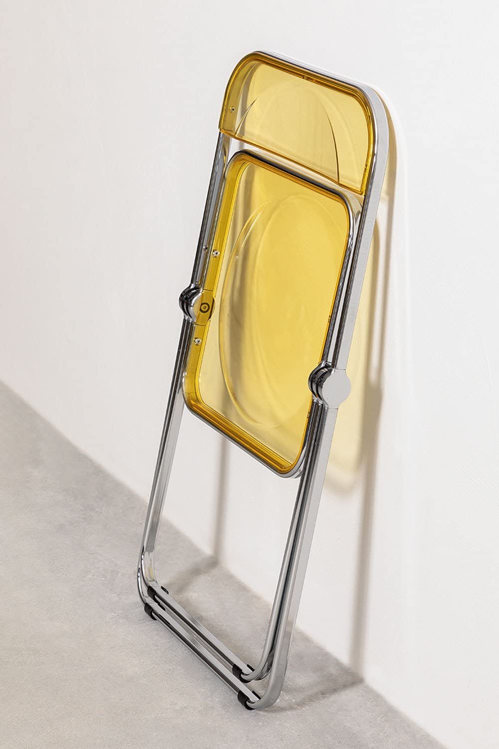 Sklum Kepko sedia pieghevole giallo affumicato metallo