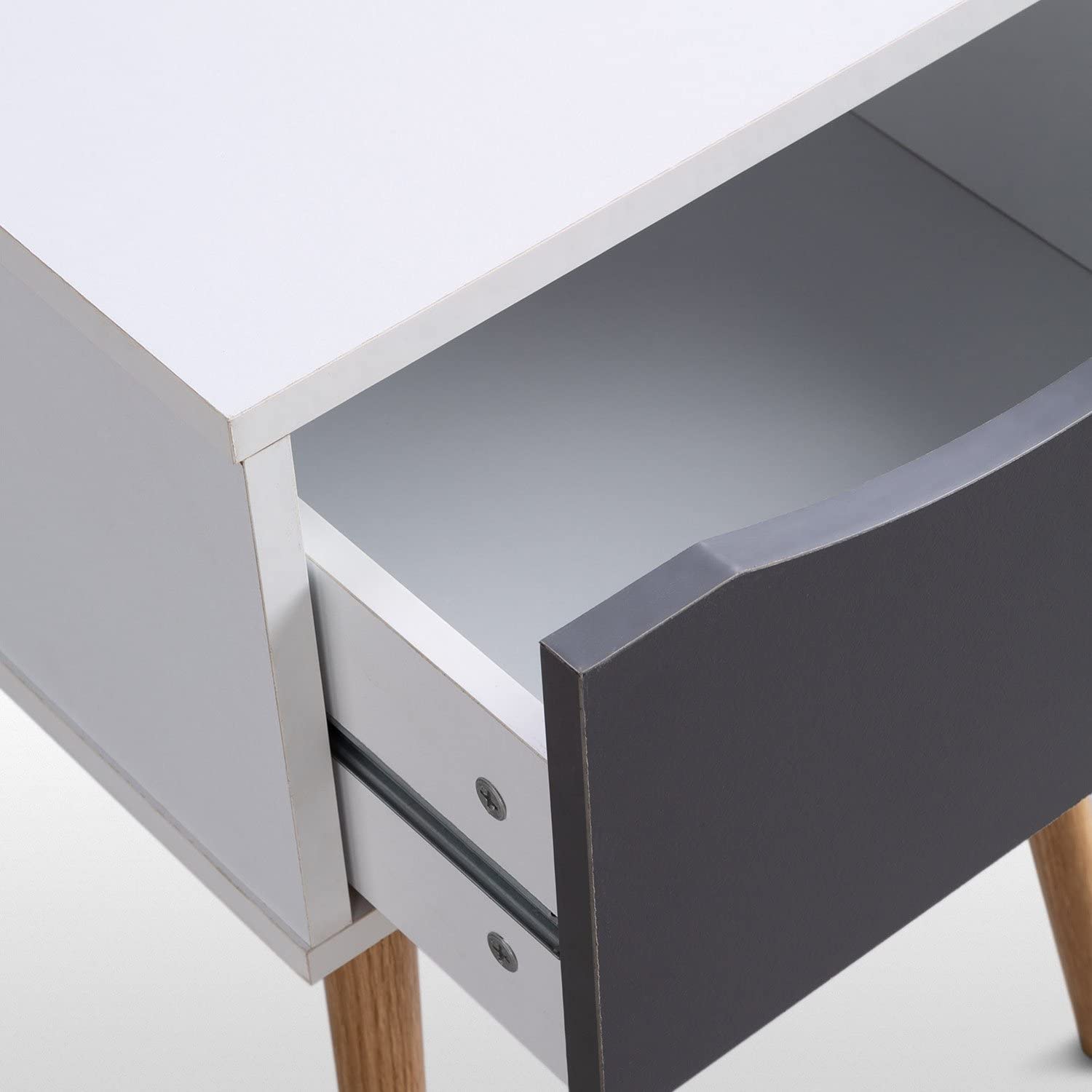 Sklum Babi comodino legno bianco 40 cm